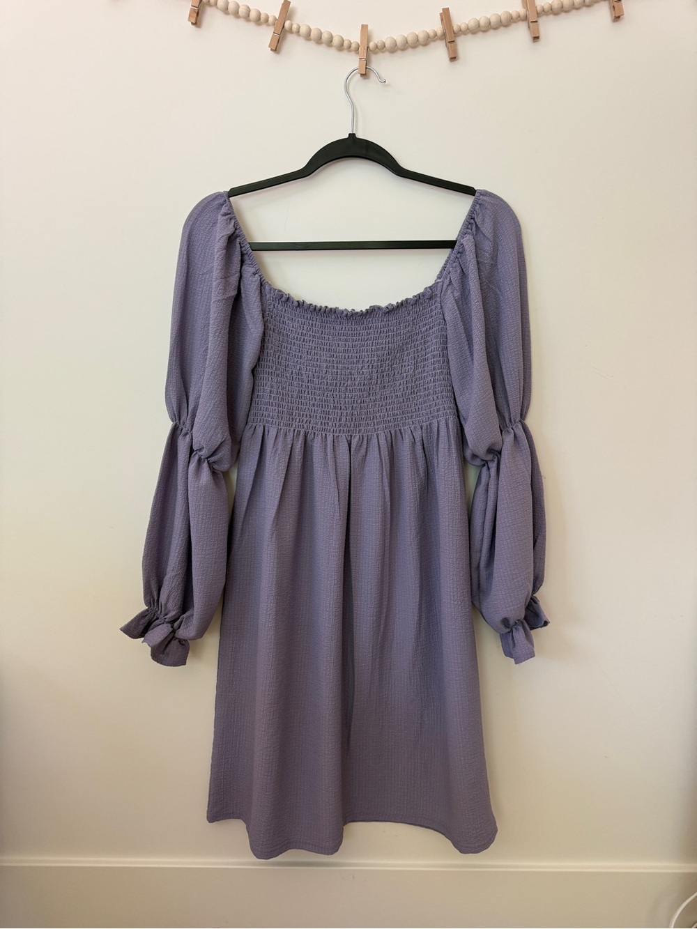 Nothing fits but Smocked Puff-Sleeve Women's Dress